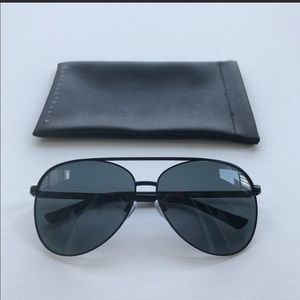Quay Australia Vivienne Black Aviator Sunglasses